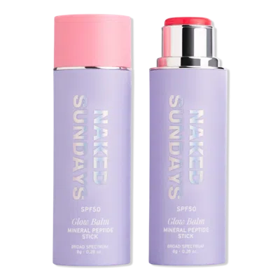 Naked Sundays Glow Balm Peptide Blush Stick Spf 50 - Pink Pop