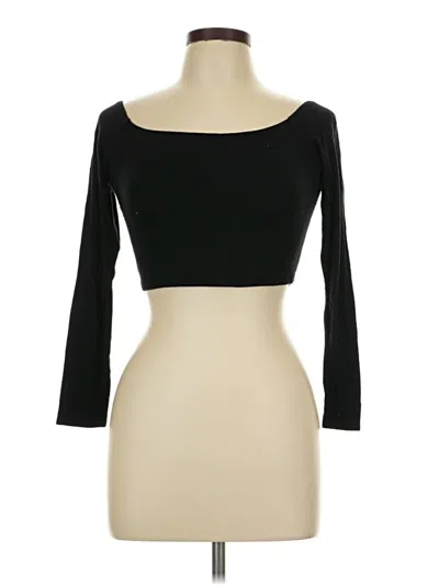 Pre-owned Naked Wardrobe 3/4 Sleeve T-shirt In Black