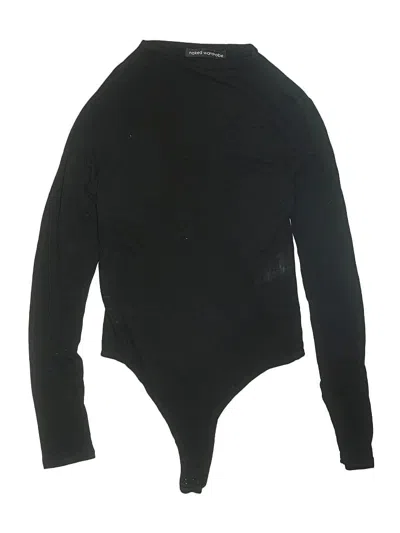 Pre-owned Naked Wardrobe Bodysuit In Black
