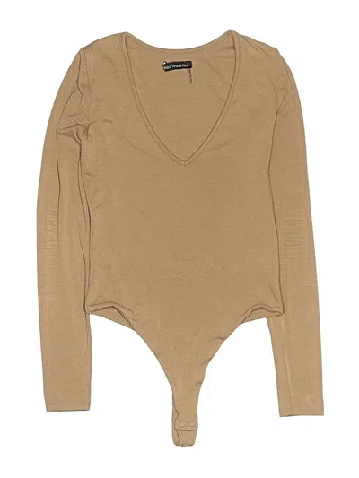 Pre-owned Naked Wardrobe Bodysuit In Brown