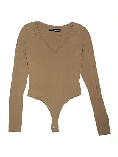 Pre-owned Naked Wardrobe Bodysuit In Brown