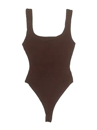 Pre-owned Naked Wardrobe Bodysuit In Brown