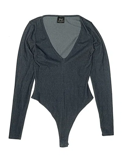 Pre-owned Naked Wardrobe Bodysuit In Gray