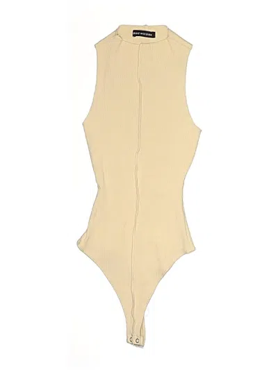 Pre-owned Naked Wardrobe Bodysuit In Ivory