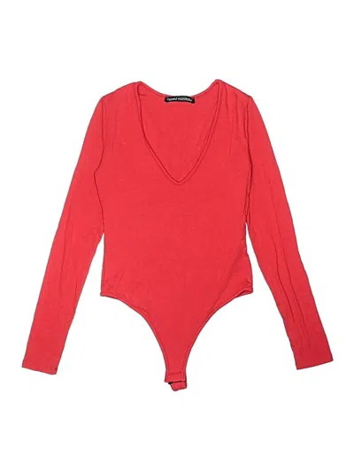 Pre-owned Naked Wardrobe Bodysuit In Red