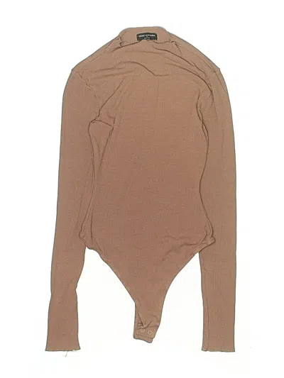 Pre-owned Naked Wardrobe Bodysuit In Tan