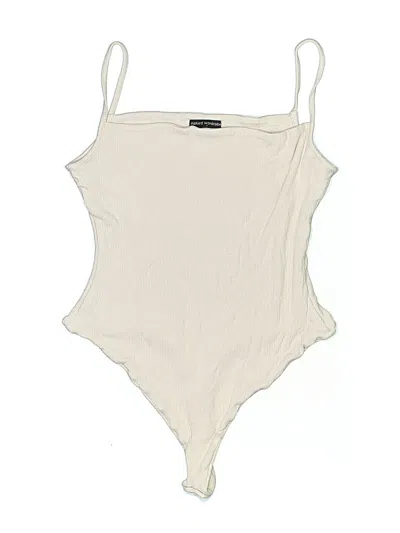 Pre-owned Naked Wardrobe Bodysuit In White