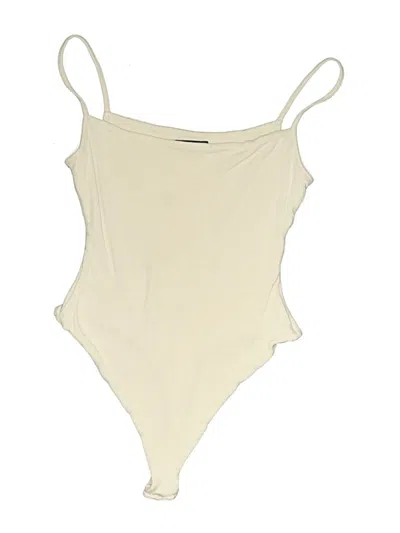 Pre-owned Naked Wardrobe Bodysuit In White