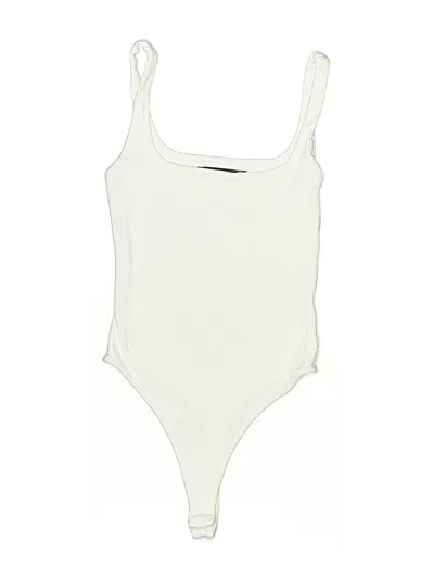 Pre-owned Naked Wardrobe Bodysuit In White