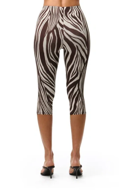 Naked Wardrobe Capri Leggings In Multi