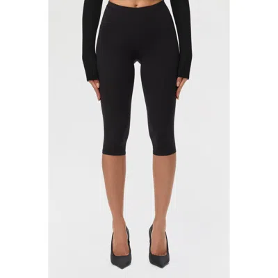 Naked Wardrobe Capri Leggings In Black