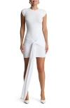 Naked Wardrobe Cascade Detail Body-con Minidress In White