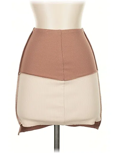 Pre-owned Naked Wardrobe Casual Skirt In Brown