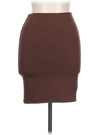 Pre-owned Naked Wardrobe Casual Skirt In Brown