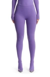 Naked Wardrobe Closed Toe Leggings In Purple