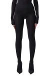 Naked Wardrobe Closed Toe Leggings In Black