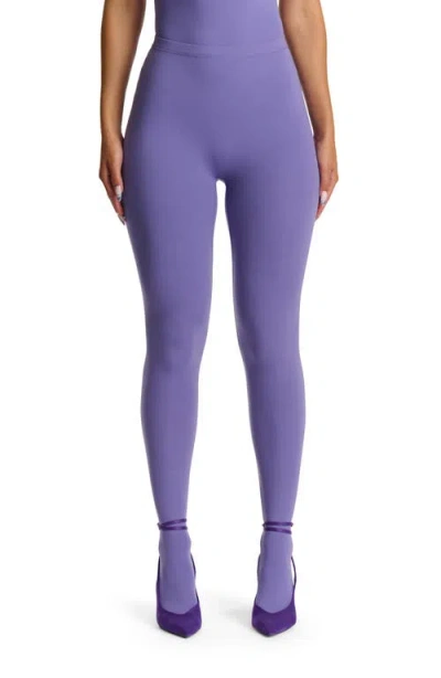 Naked Wardrobe Closed Toe Leggings In Purple