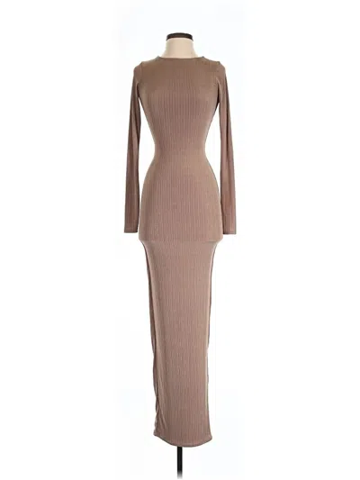 Pre-owned Naked Wardrobe Cocktail Dress In Brown