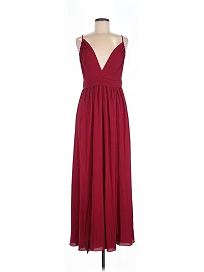 Pre-owned Naked Wardrobe Cocktail Dress In Burgundy