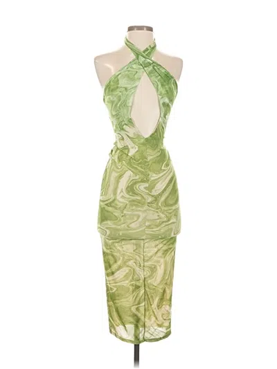 Pre-owned Naked Wardrobe Cocktail Dress In Green