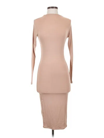Pre-owned Naked Wardrobe Cocktail Dress In Tan
