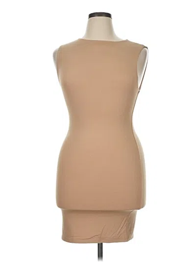 Pre-owned Naked Wardrobe Cocktail Dress In Tan