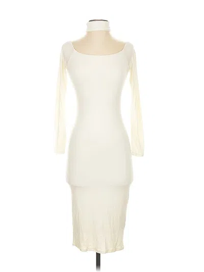 Pre-owned Naked Wardrobe Cocktail Dress In White
