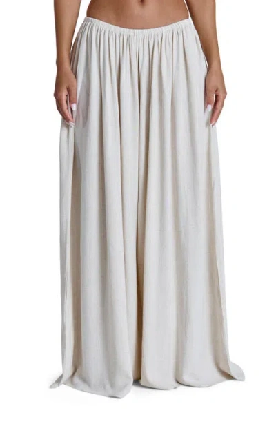 Naked Wardrobe Cotton & Linen Wide Leg Pants