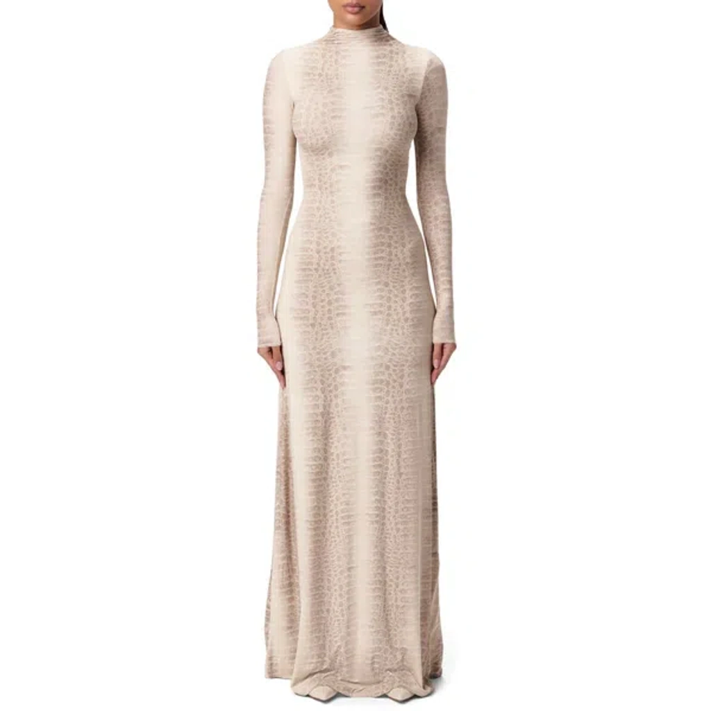 knee length dresses for ladies Sheer Floral Lace Long Sleeve Maxi Dress Widow