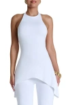 Naked Wardrobe Curved Hem Halter Top