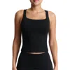 Naked Wardrobe Essential Square Neck Tank In Black