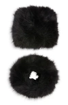 Naked Wardrobe Faux Fur Cuffs In Black