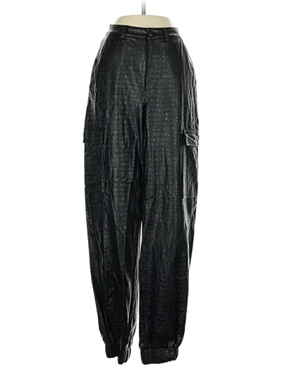 Pre-owned Naked Wardrobe Faux Leather Pants In Black