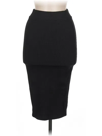 Pre-owned Naked Wardrobe Formal Skirt In Black