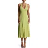 Naked Wardrobe Halter Midi Dress In Green