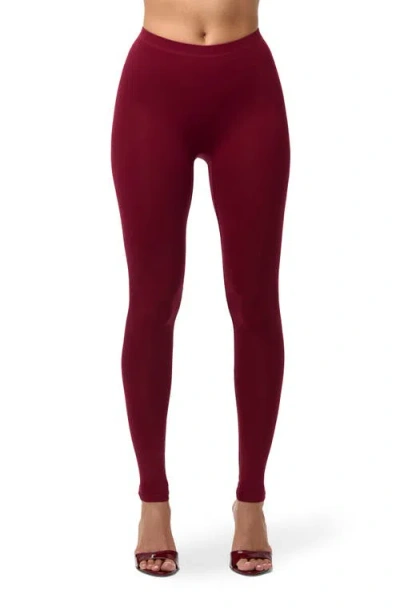 Naked Wardrobe High Waist Leggings In Purple