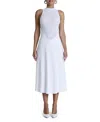Naked Wardrobe Hourglass Mesh Sleeveless Midi Dress In White