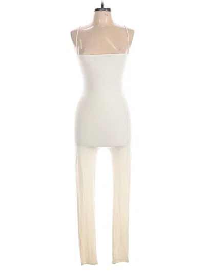 Pre-owned Naked Wardrobe Jumpsuit In White