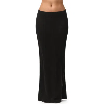 Naked Wardrobe Knit Maxi Skirt In Black