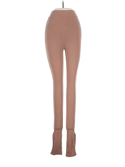 Pre-owned Naked Wardrobe Leggings In Brown
