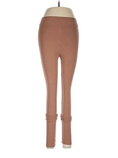 Pre-owned Naked Wardrobe Leggings In Brown