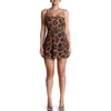 Naked Wardrobe Leopard Print Fit & Flare Minidress