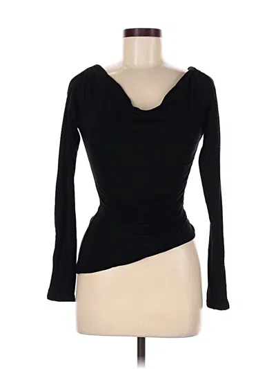 Pre-owned Naked Wardrobe Long Sleeve Top Black Cowl Neck Tops