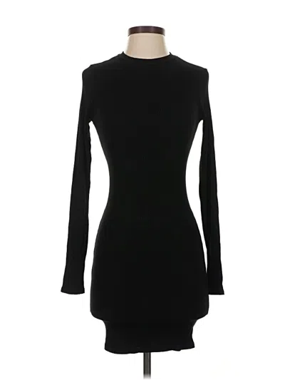 Pre-owned Naked Wardrobe Long Sleeve Top Black Turtleneck Tops