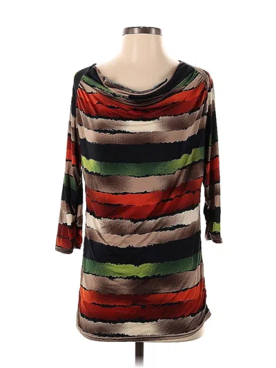 Pre-owned Naked Wardrobe Long Sleeve Top Brown Boatneck Tops