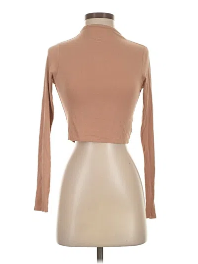 Pre-owned Naked Wardrobe Long Sleeve Turtleneck In Brown