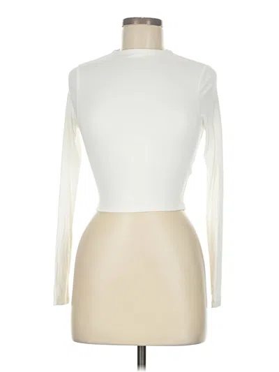 Pre-owned Naked Wardrobe Long Sleeve Turtleneck In White