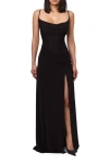 Naked Wardrobe Mesh Overlay Maxi Dress