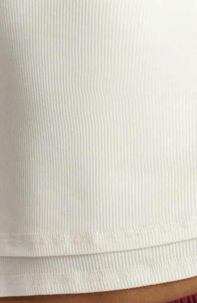 Naked Wardrobe Micro Rib Top In White