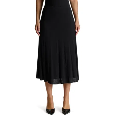 Naked Wardrobe Midi Circle Skirt In Black